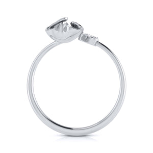 Platinum Diamond Ring for Women JL PT LR 101