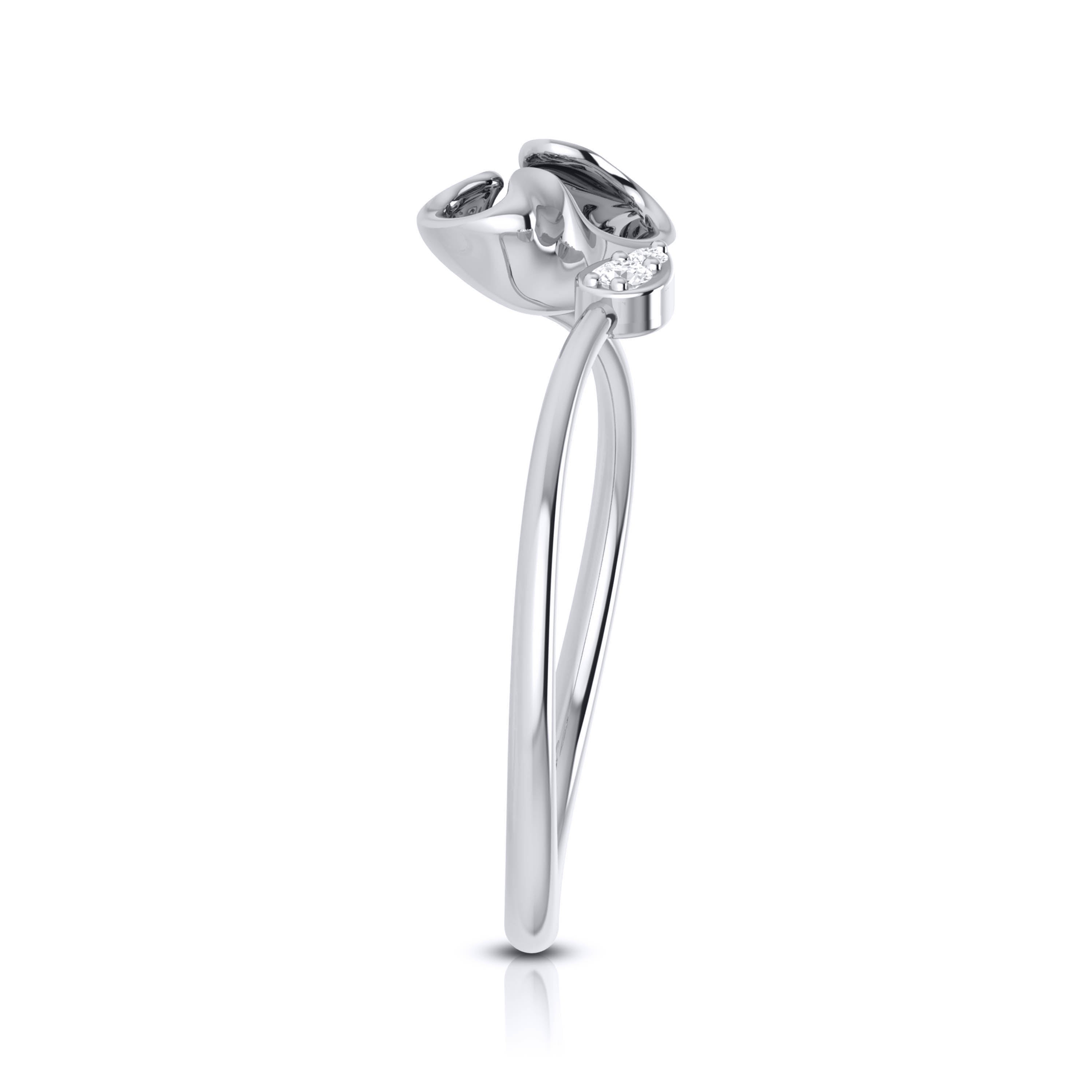 Platinum Diamond Ring for Women JL PT LR 101   Jewelove.US