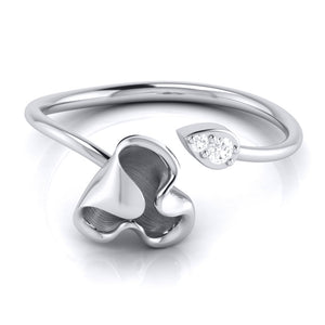 Platinum Diamond Ring for Women JL PT LR 101