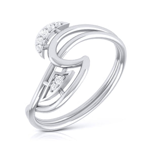 Platinum Diamond Ring for Women JL PT LR 102