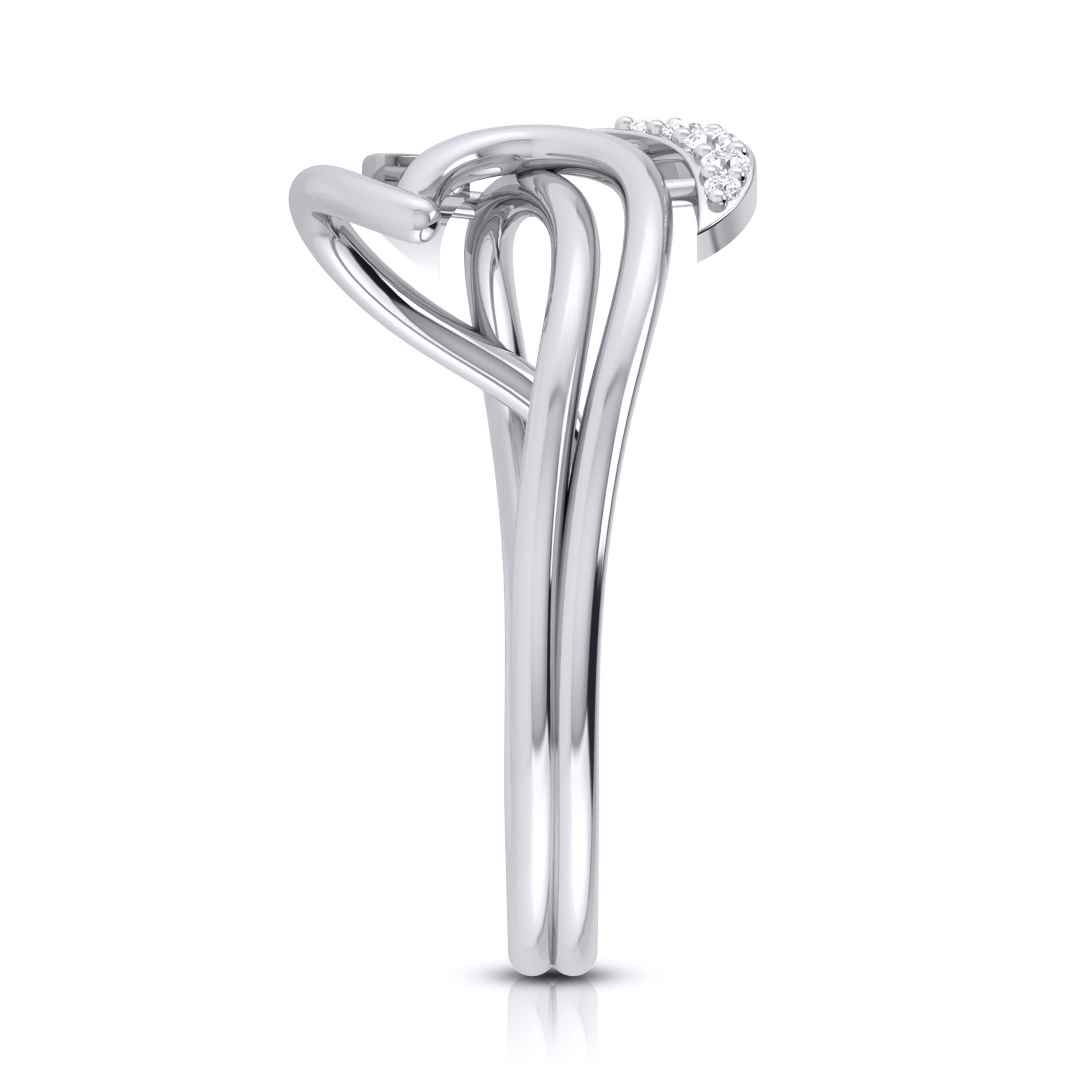 Platinum Diamond Ring for Women JL PT LR 102