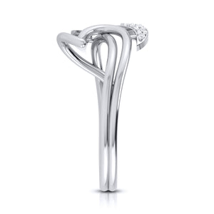 Platinum Diamond Ring for Women JL PT LR 102