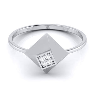 Platinum Diamond Ring for Women JL PT LR 103   Jewelove.US