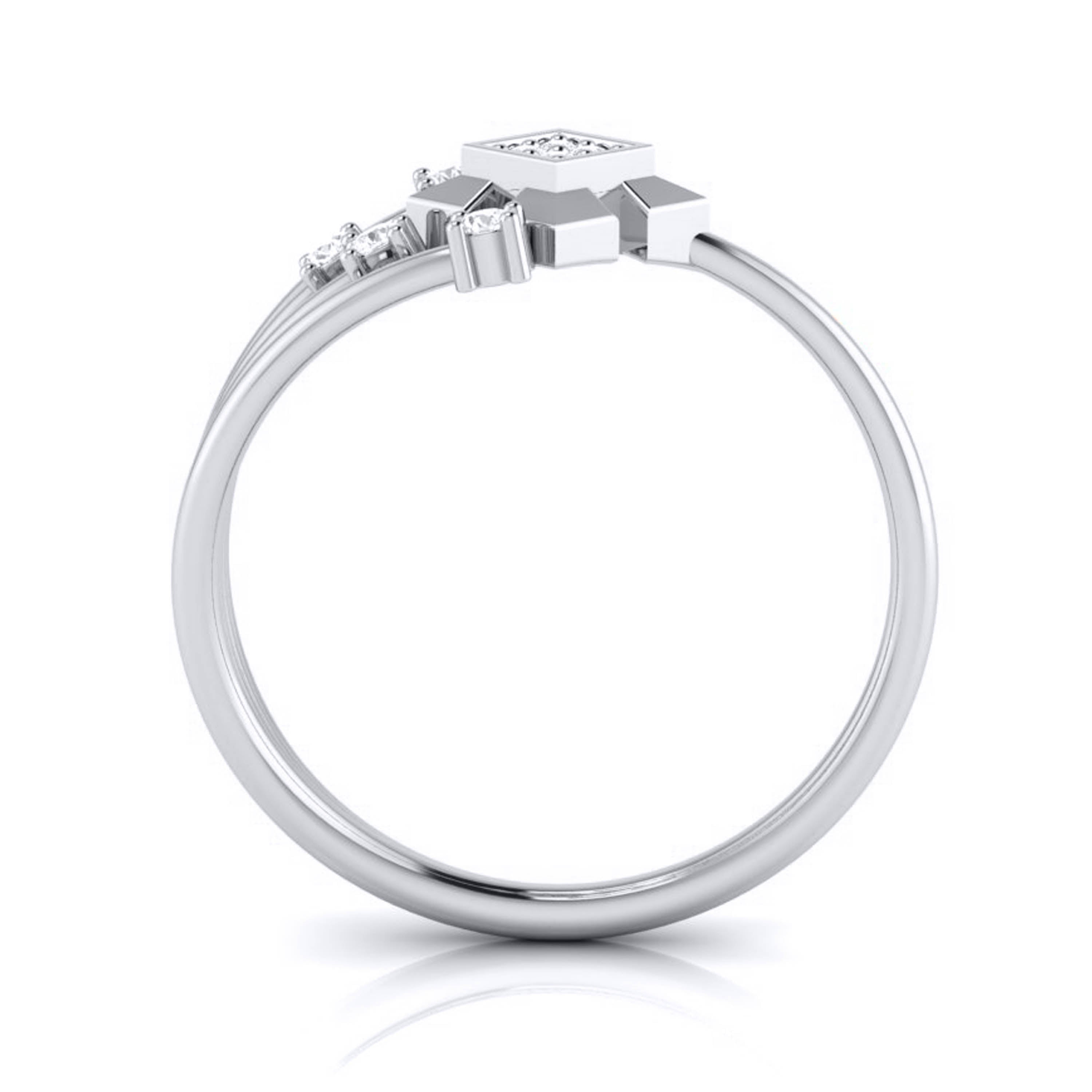 Platinum Diamond Ring for Women JL PT LR 105