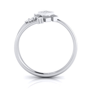 Platinum Diamond Ring for Women JL PT LR 105
