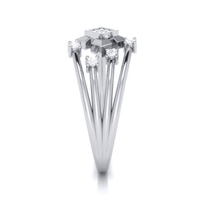 Platinum Diamond Ring for Women JL PT LR 105