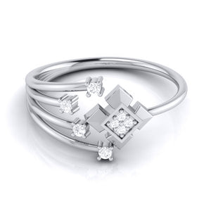 Platinum Diamond Ring for Women JL PT LR 105