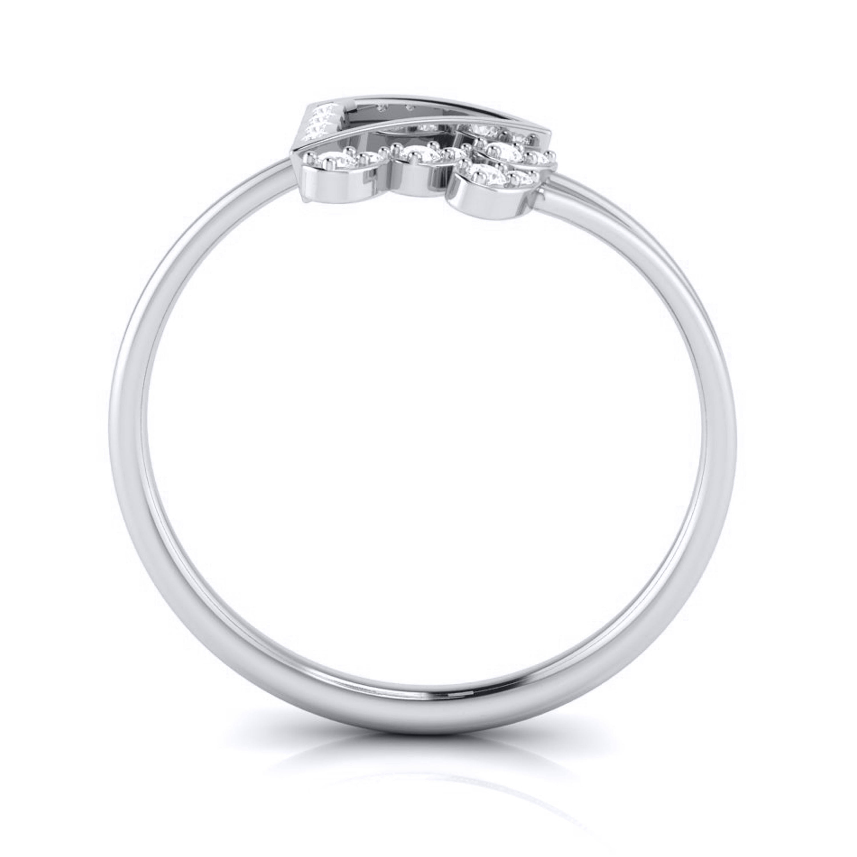 Platinum Diamond Ring for Women JL PT LR 106   Jewelove.US