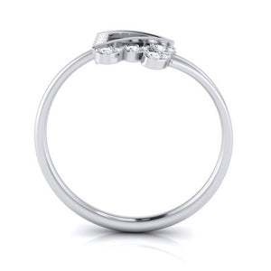 Platinum Diamond Ring for Women JL PT LR 106   Jewelove.US