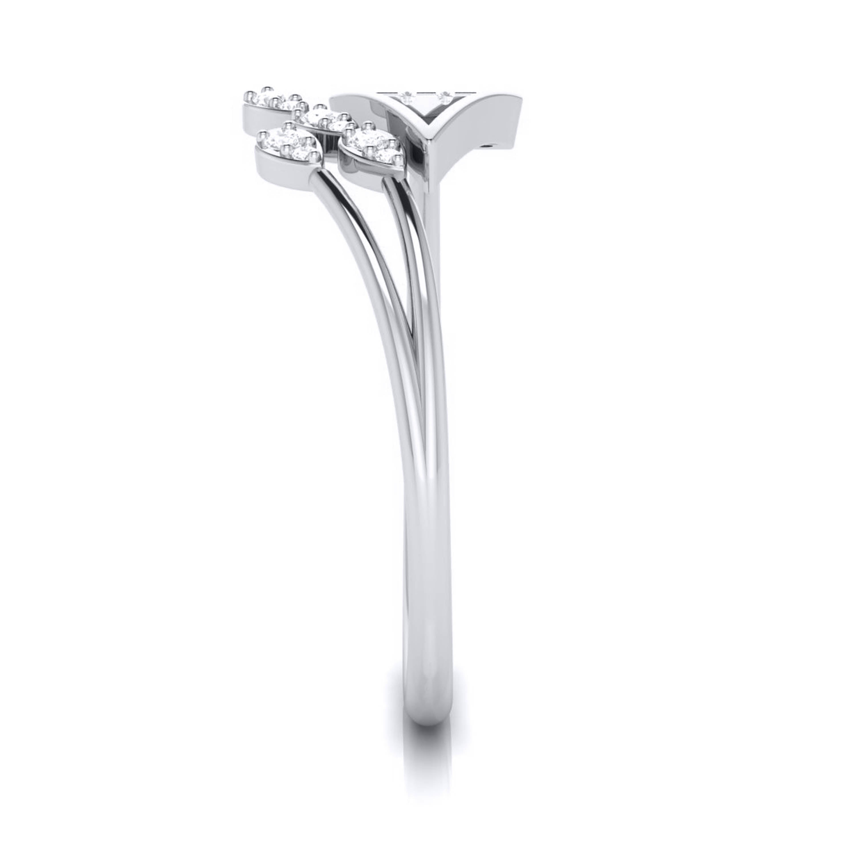Platinum Diamond Ring for Women JL PT LR 106   Jewelove.US