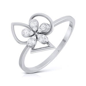 Platinum Diamond Ring for Women JL PT LR 107