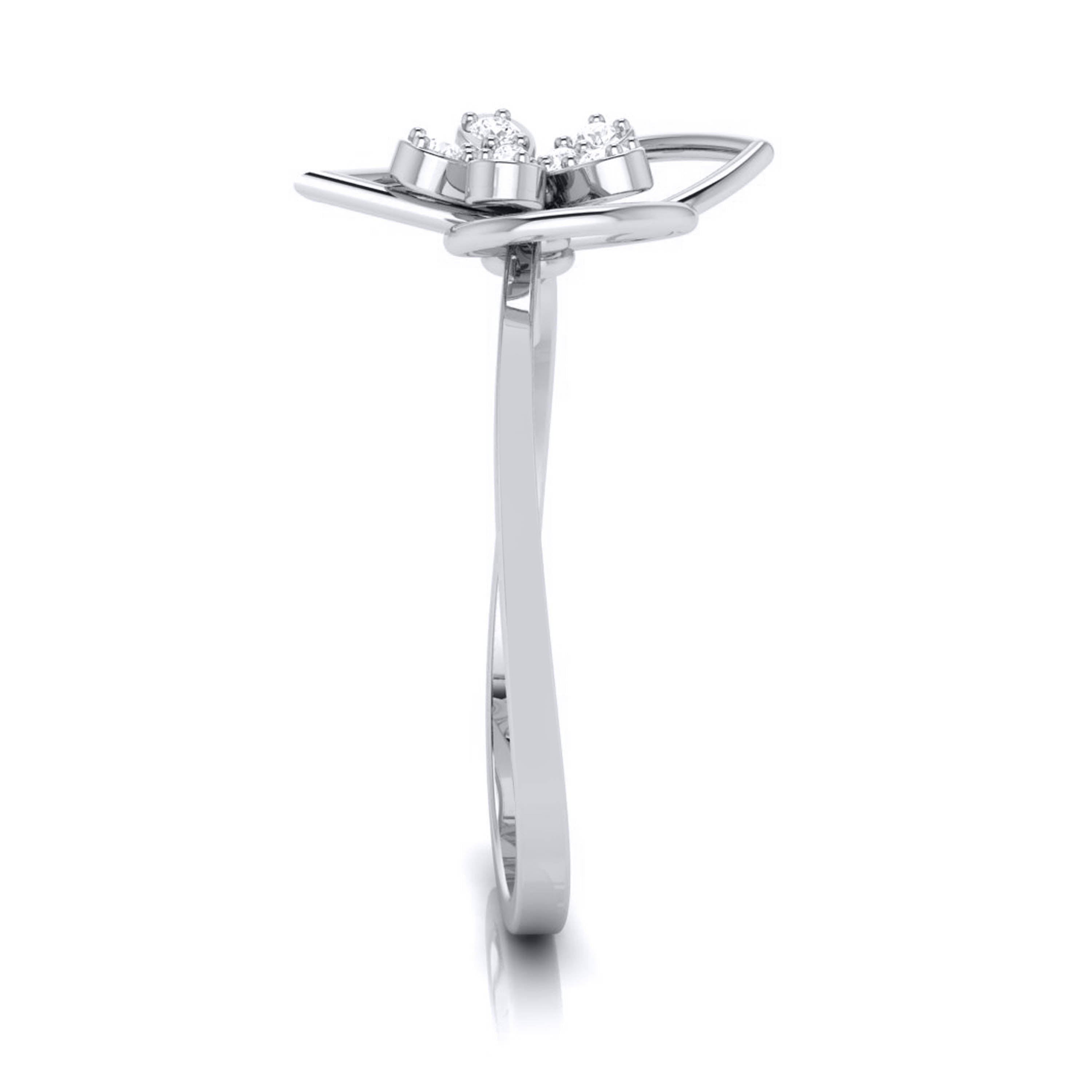 Platinum Diamond Ring for Women JL PT LR 107