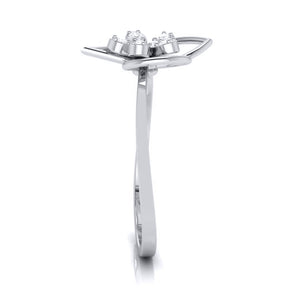 Platinum Diamond Ring for Women JL PT LR 107