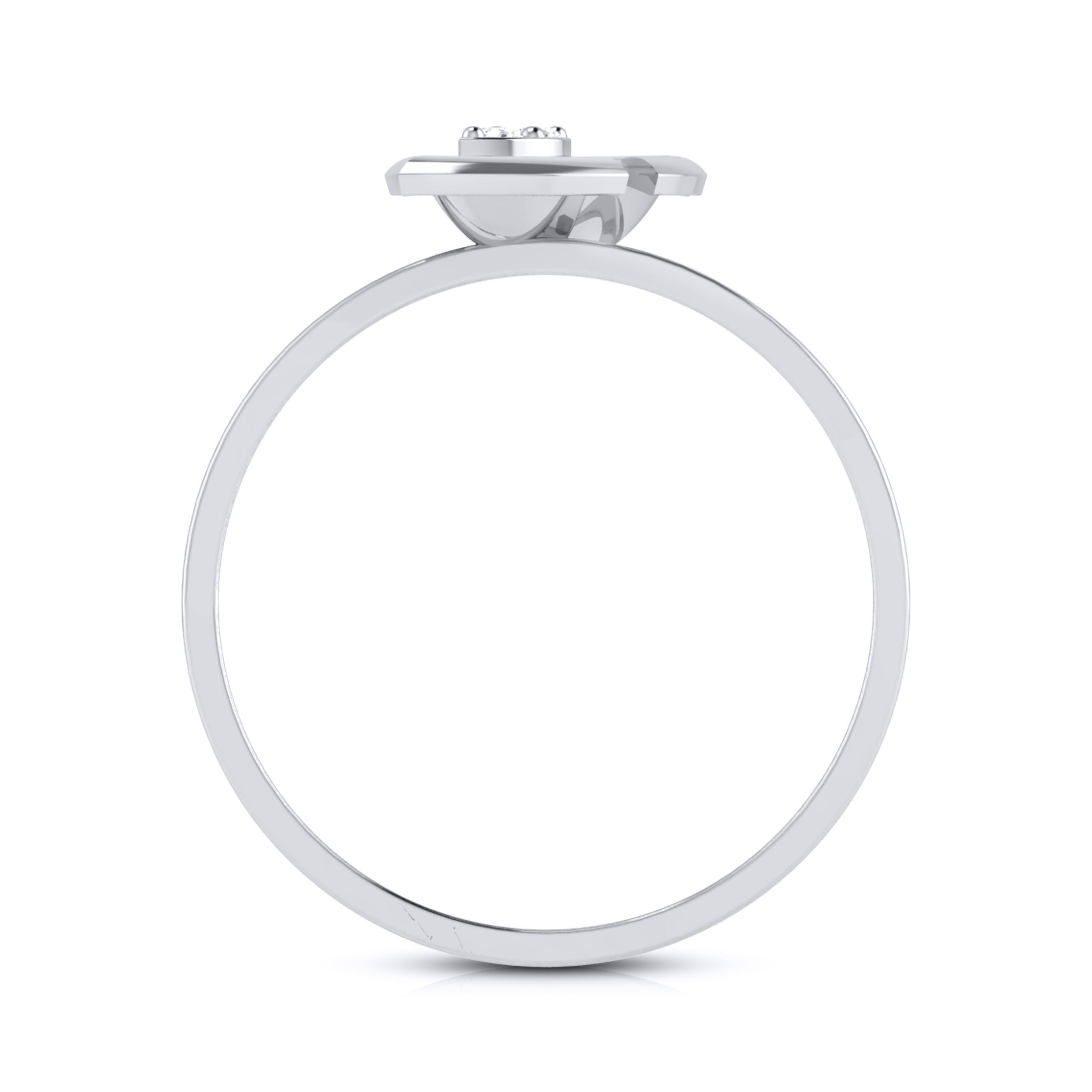 Platinum Diamond Ring for Women JL PT LR 108
