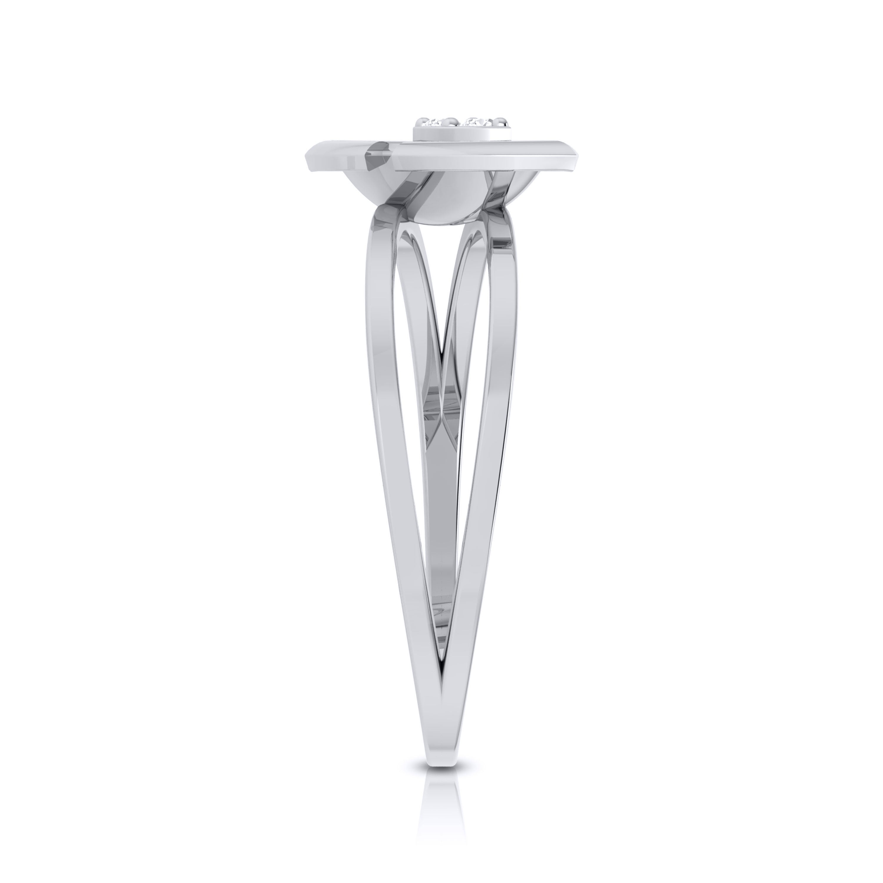 Platinum Diamond Ring for Women JL PT LR 108