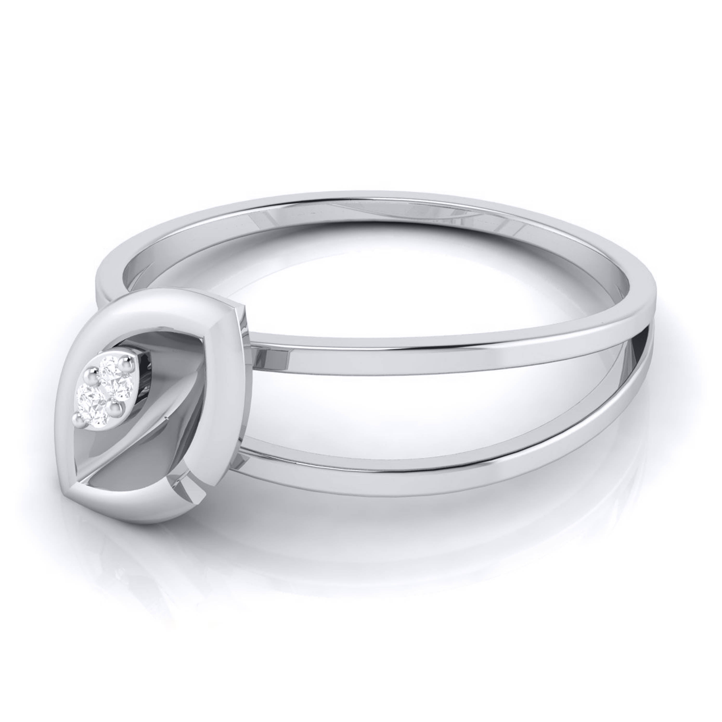 Platinum Diamond Ring for Women JL PT LR 108