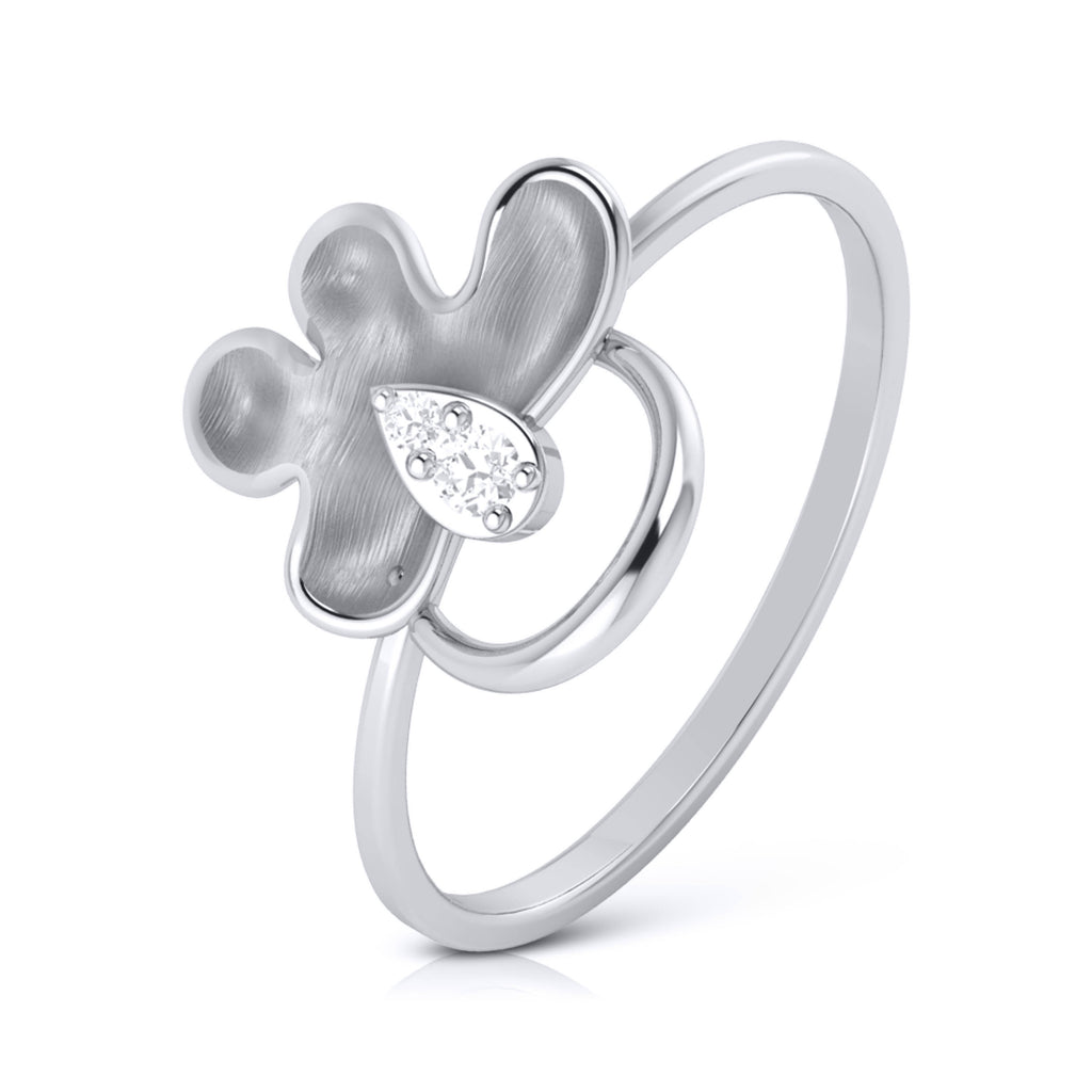 Platinum Diamond Ring for Women JL PT LR 109   Jewelove.US
