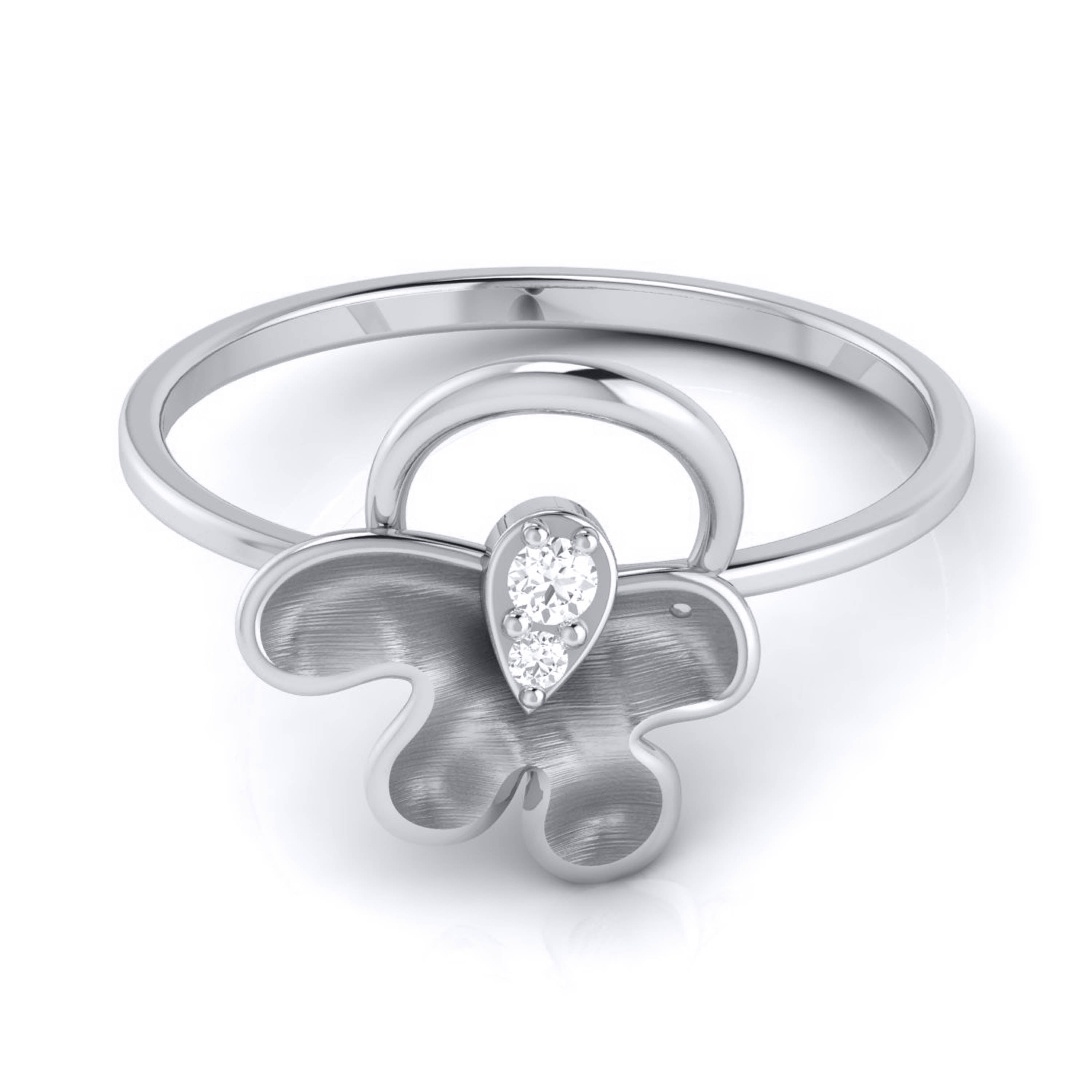 Platinum Diamond Ring for Women JL PT LR 109