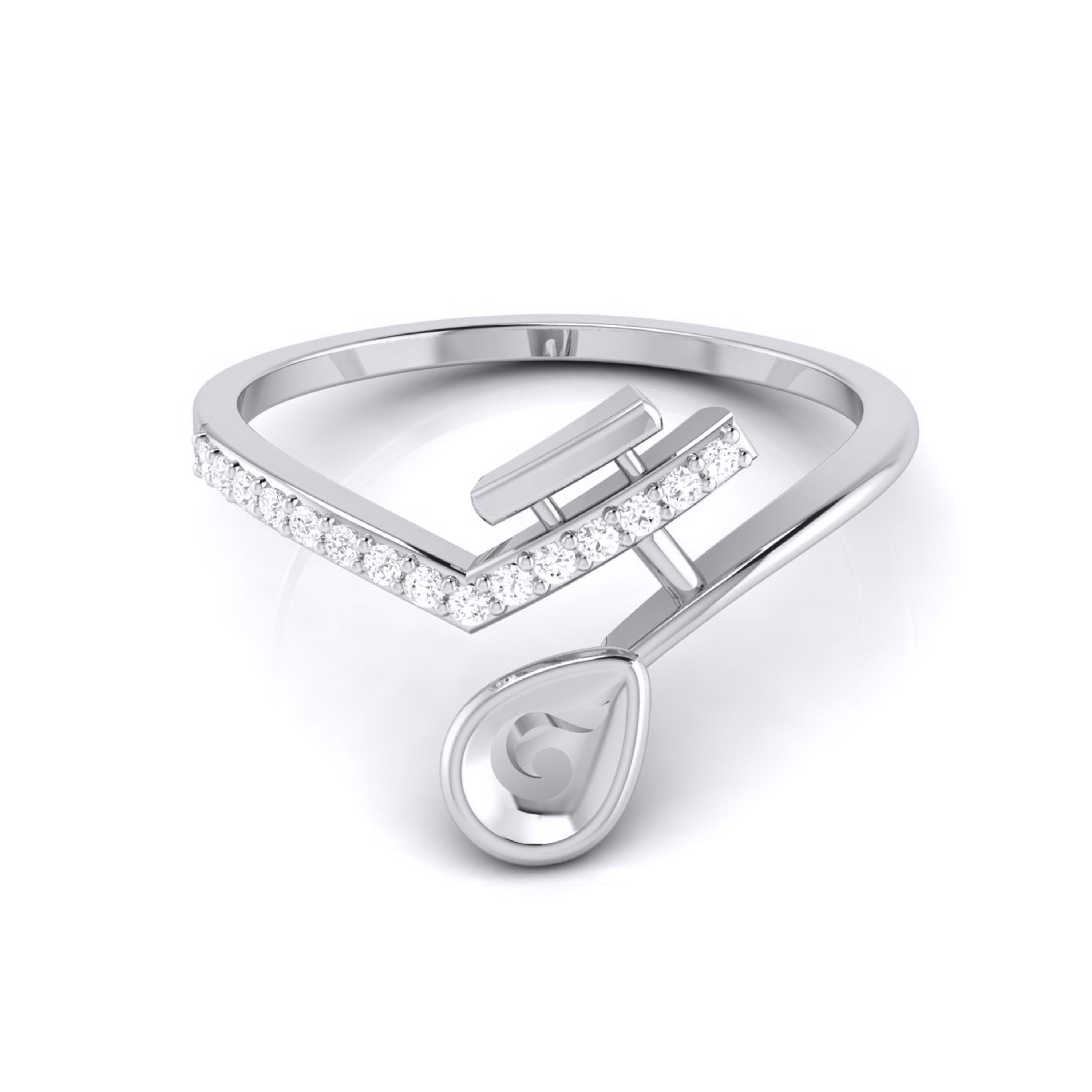 Platinum Diamond Ring for Women JL PT LR 110   Jewelove.US