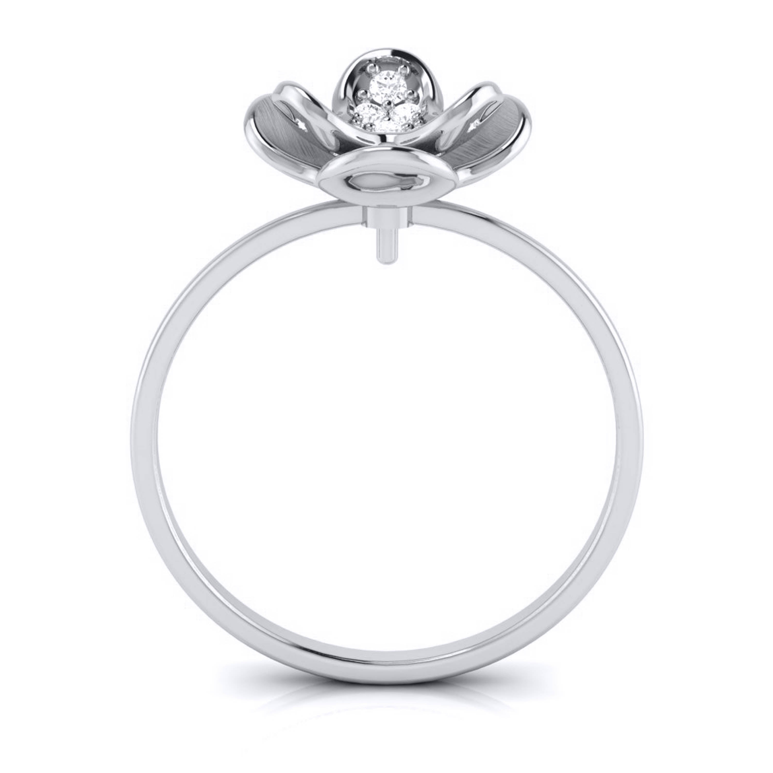 Platinum Diamond Ring for Women JL PT LR 111   Jewelove.US