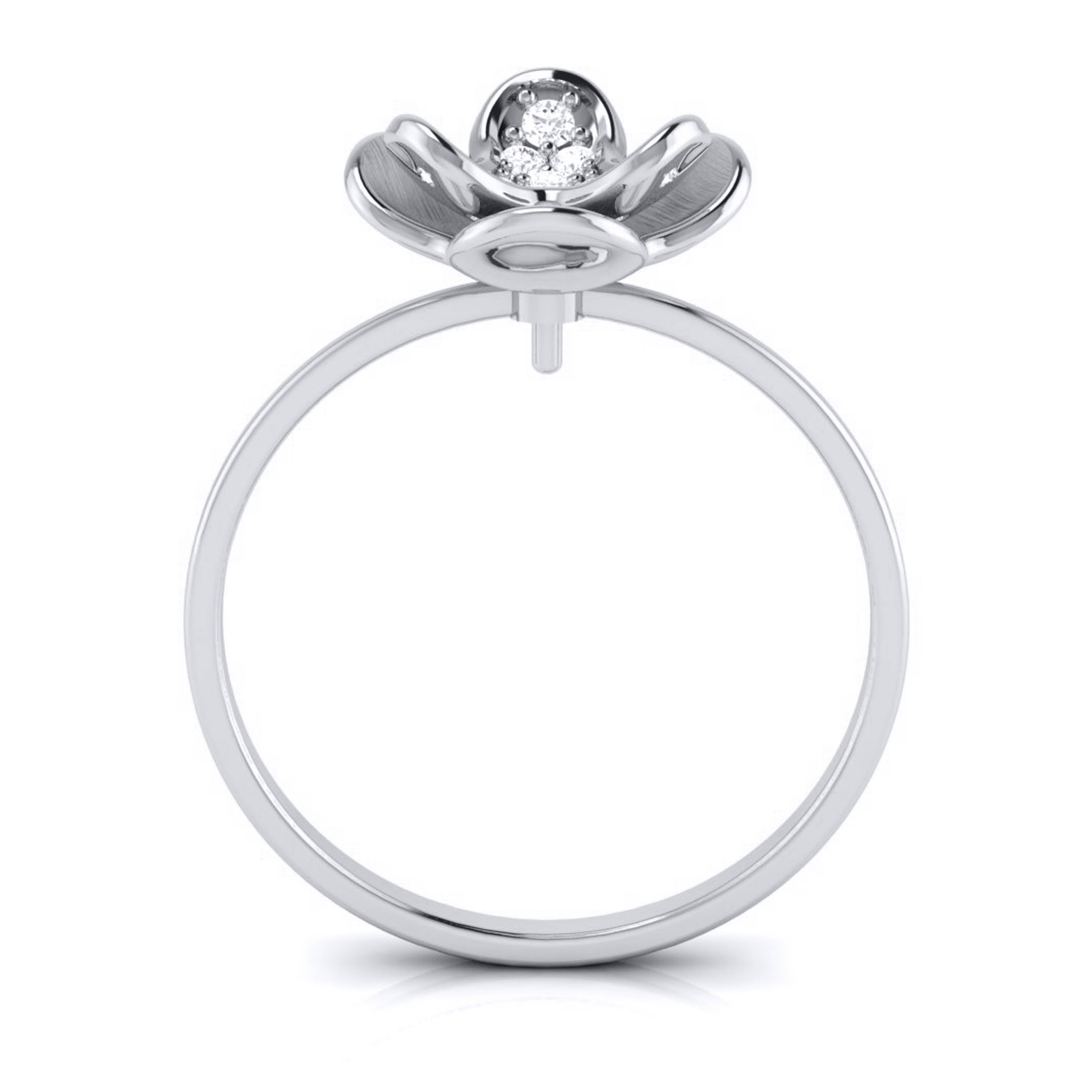 Platinum Diamond Ring for Women JL PT LR 111