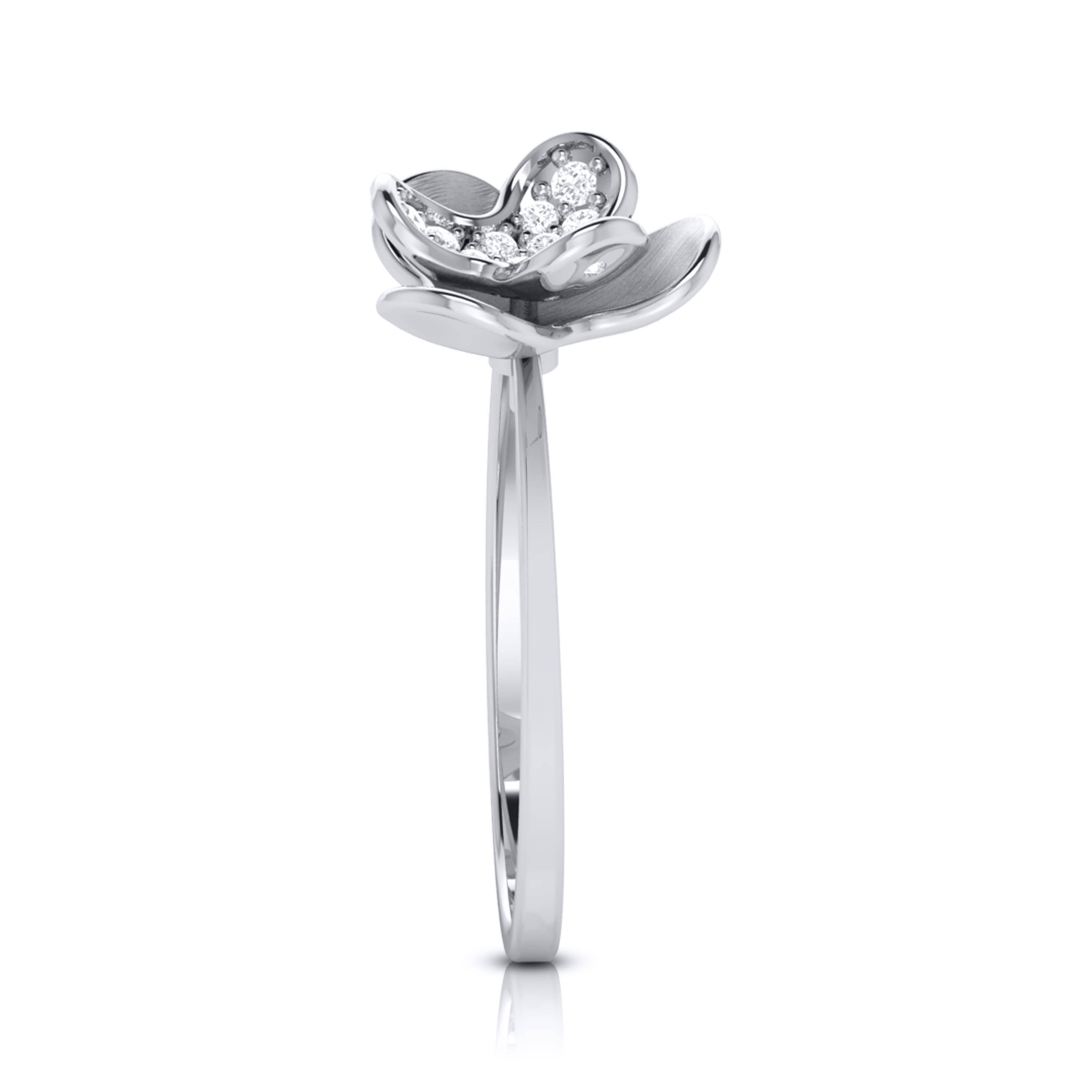 Platinum Diamond Ring for Women JL PT LR 111