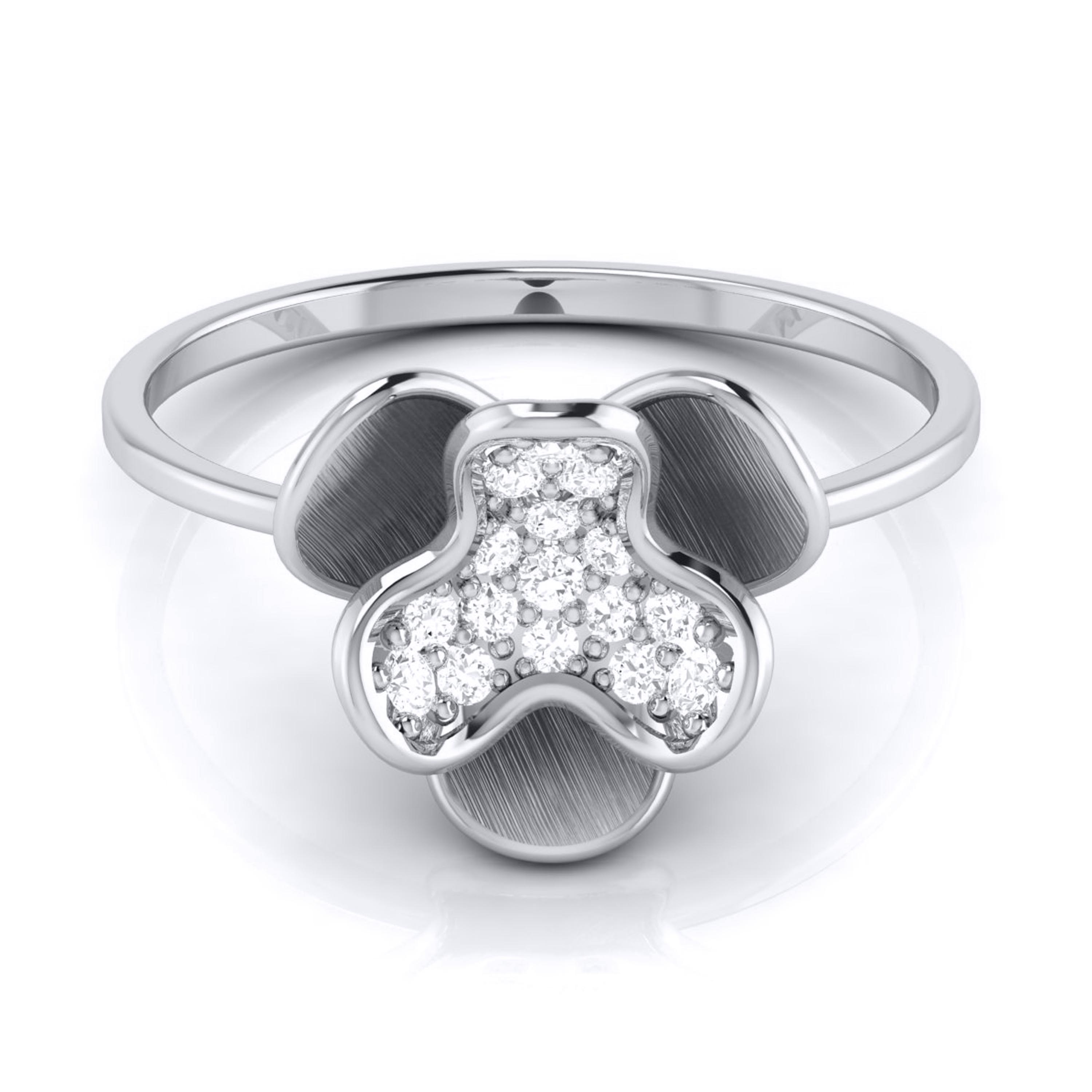 Platinum Diamond Ring for Women JL PT LR 111