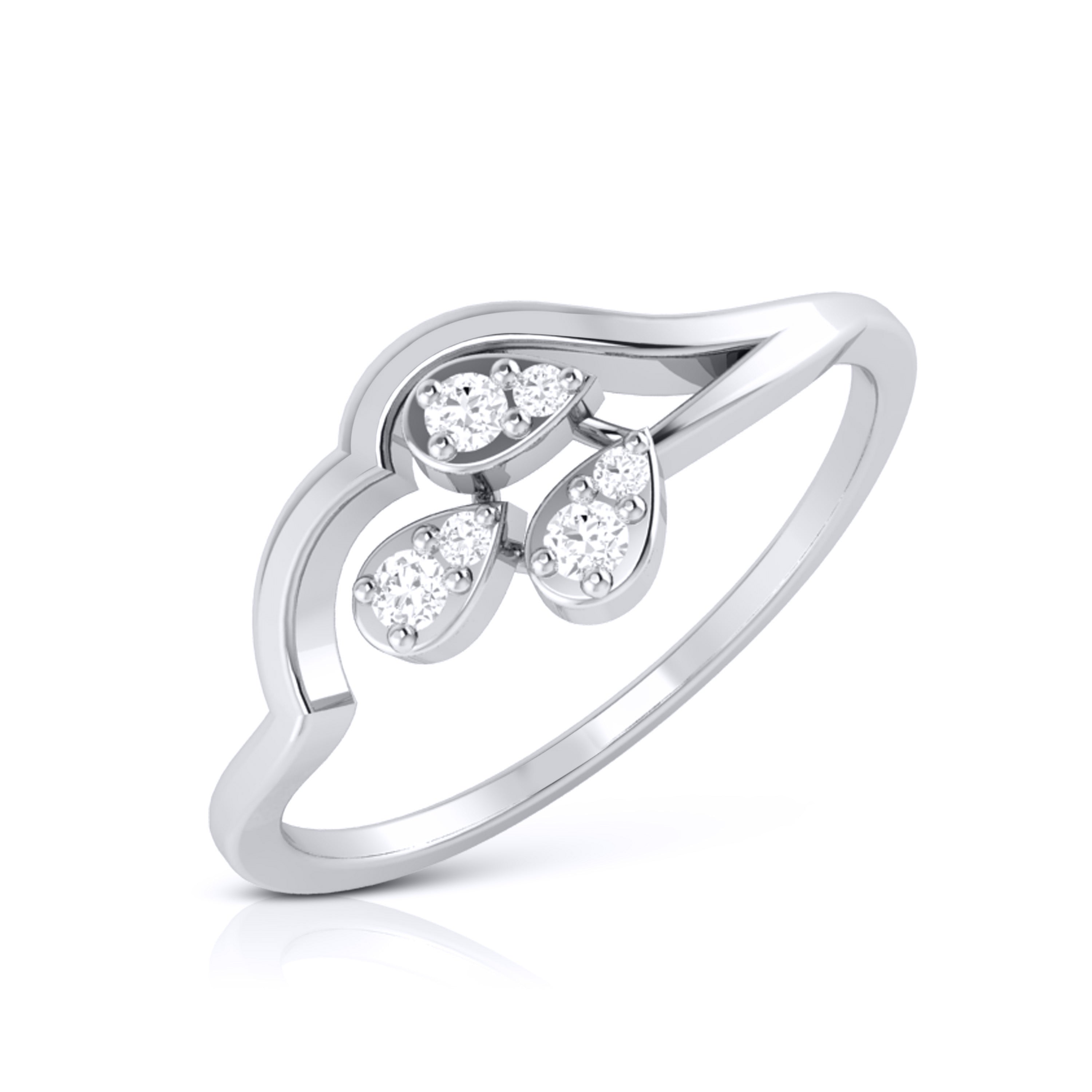 Platinum Diamond Ring for Women JL PT LR 112