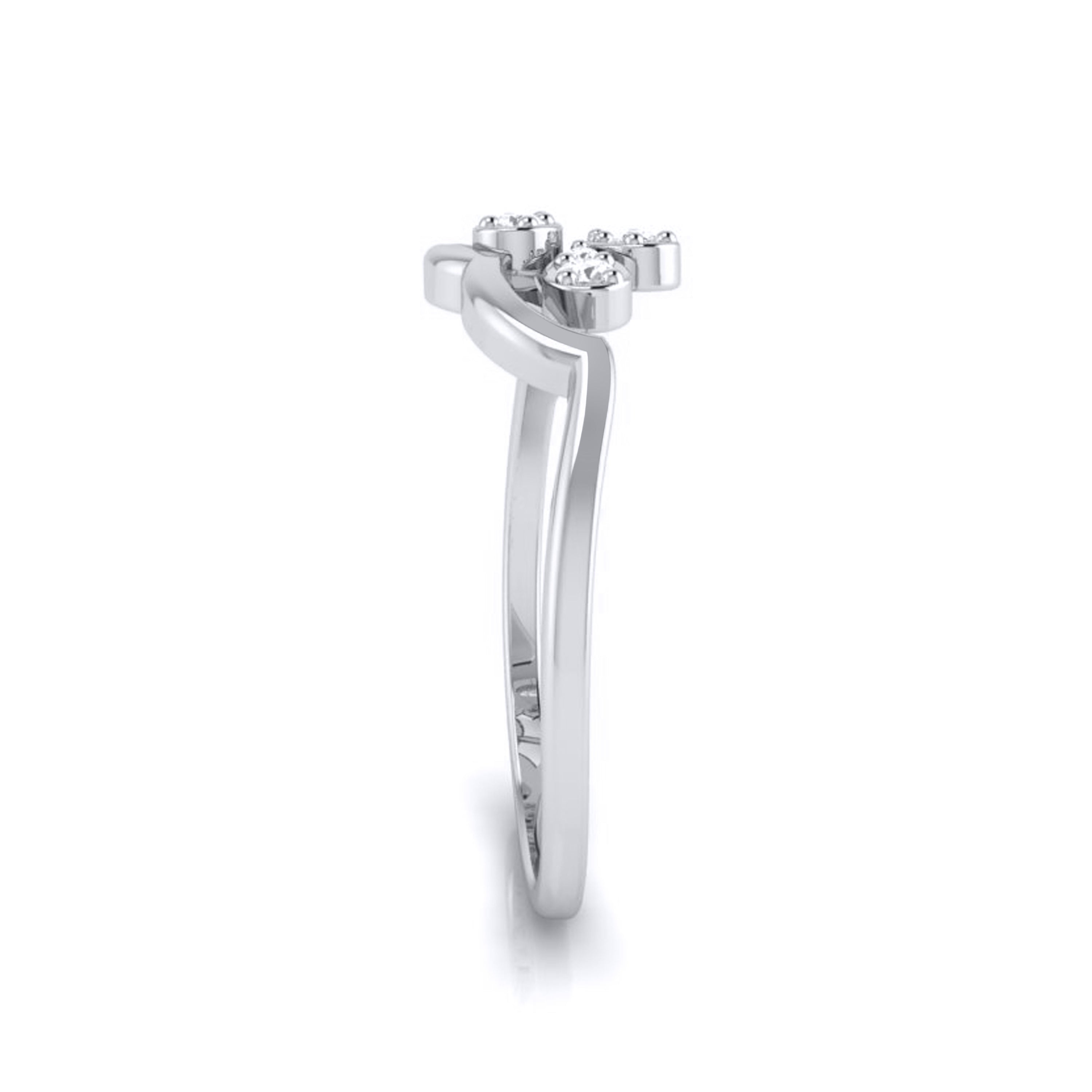 Platinum Diamond Ring for Women JL PT LR 112