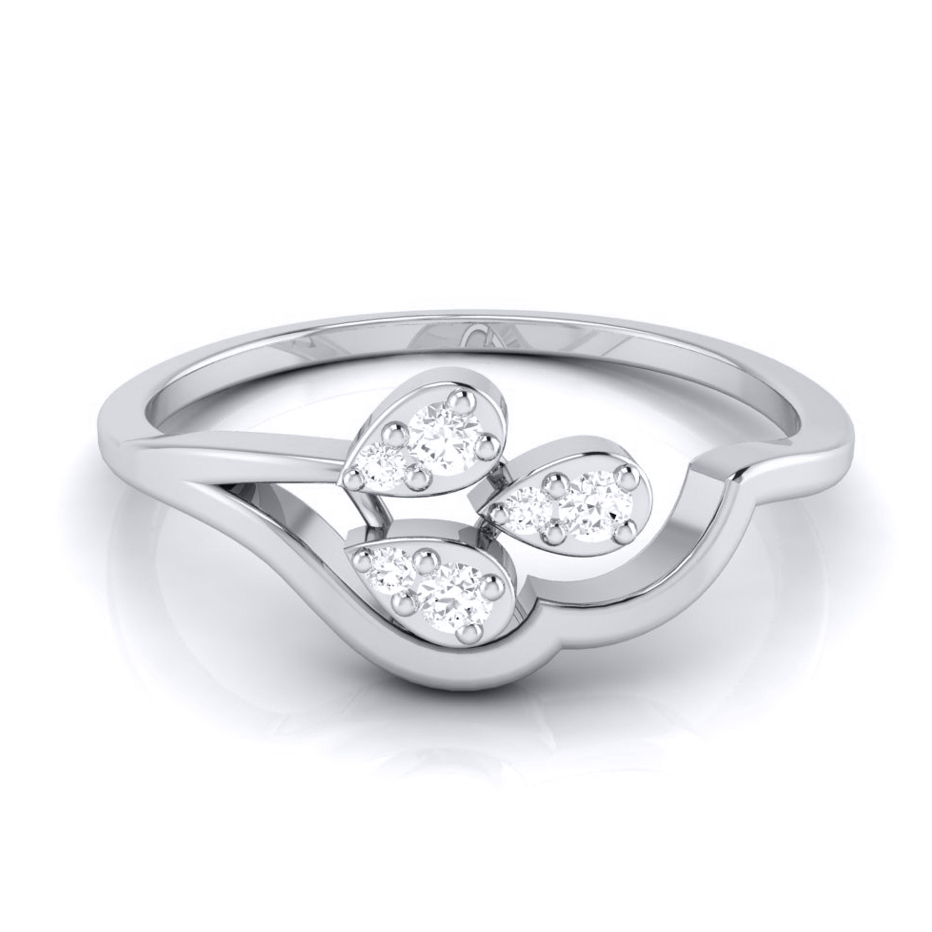 Platinum Diamond Ring for Women JL PT LR 112