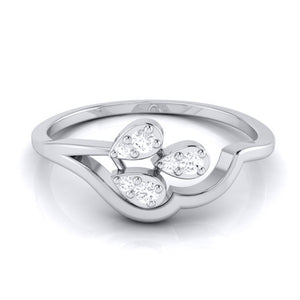 Platinum Diamond Ring for Women JL PT LR 112