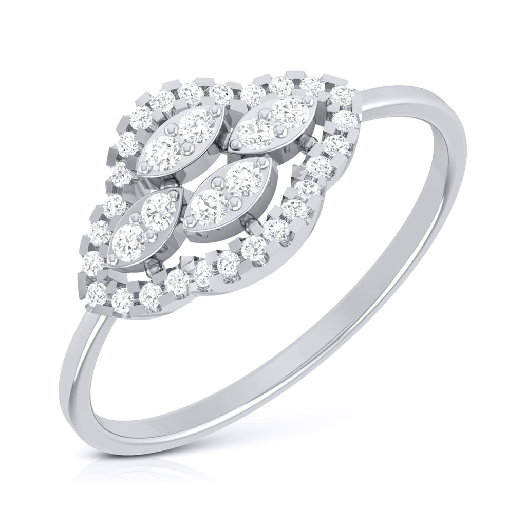 Platinum Diamond Ring for Women JL PT LR 113  VVS-GH Jewelove.US
