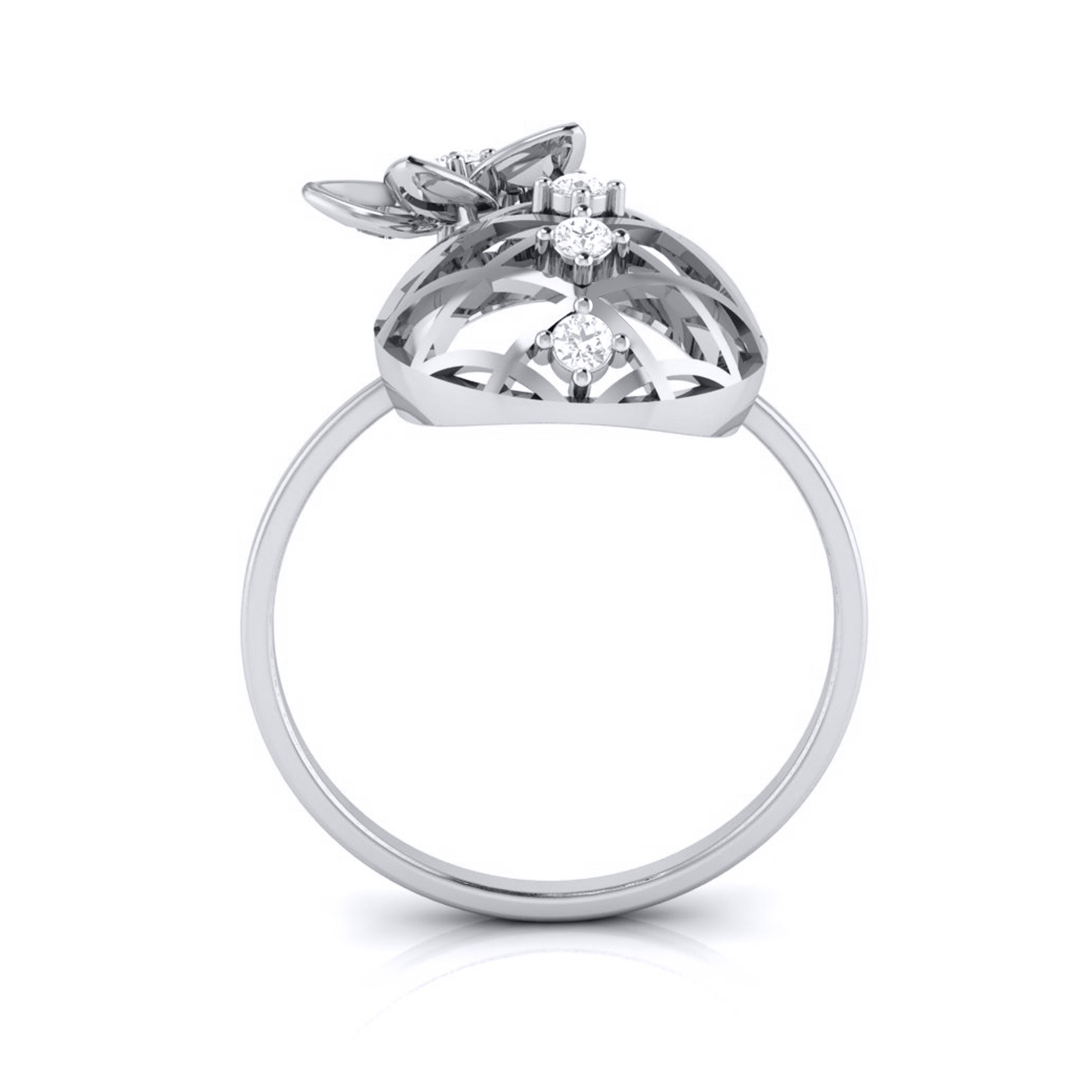 Platinum Diamond Ring for Women JL PT LR 114