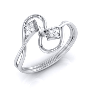 Platinum Diamond Ring for Women JL PT LR 115   Jewelove.US