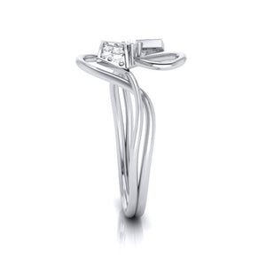 Platinum Diamond Ring for Women JL PT LR 115