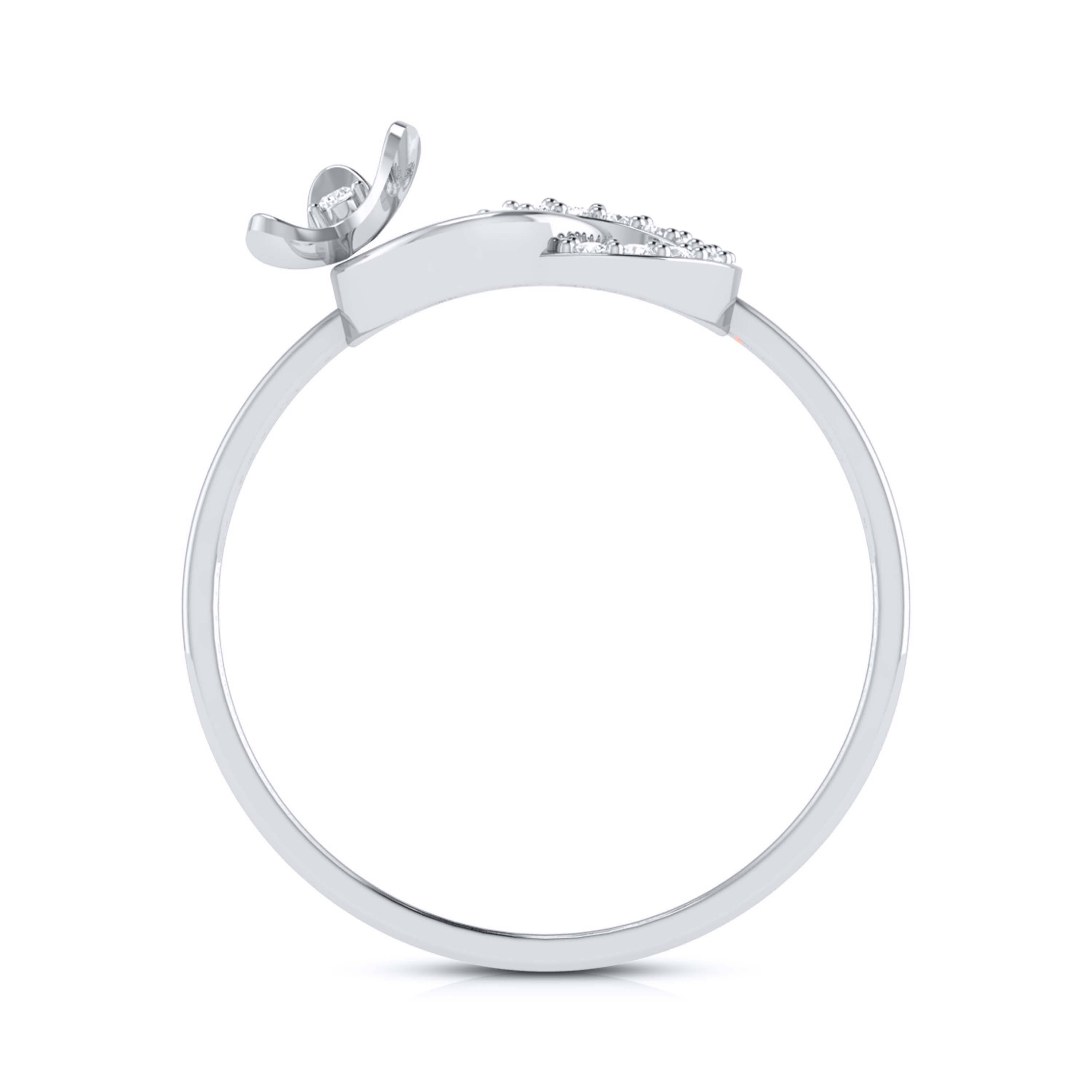 Platinum Diamond Ring for Women JL PT LR 116   Jewelove.US
