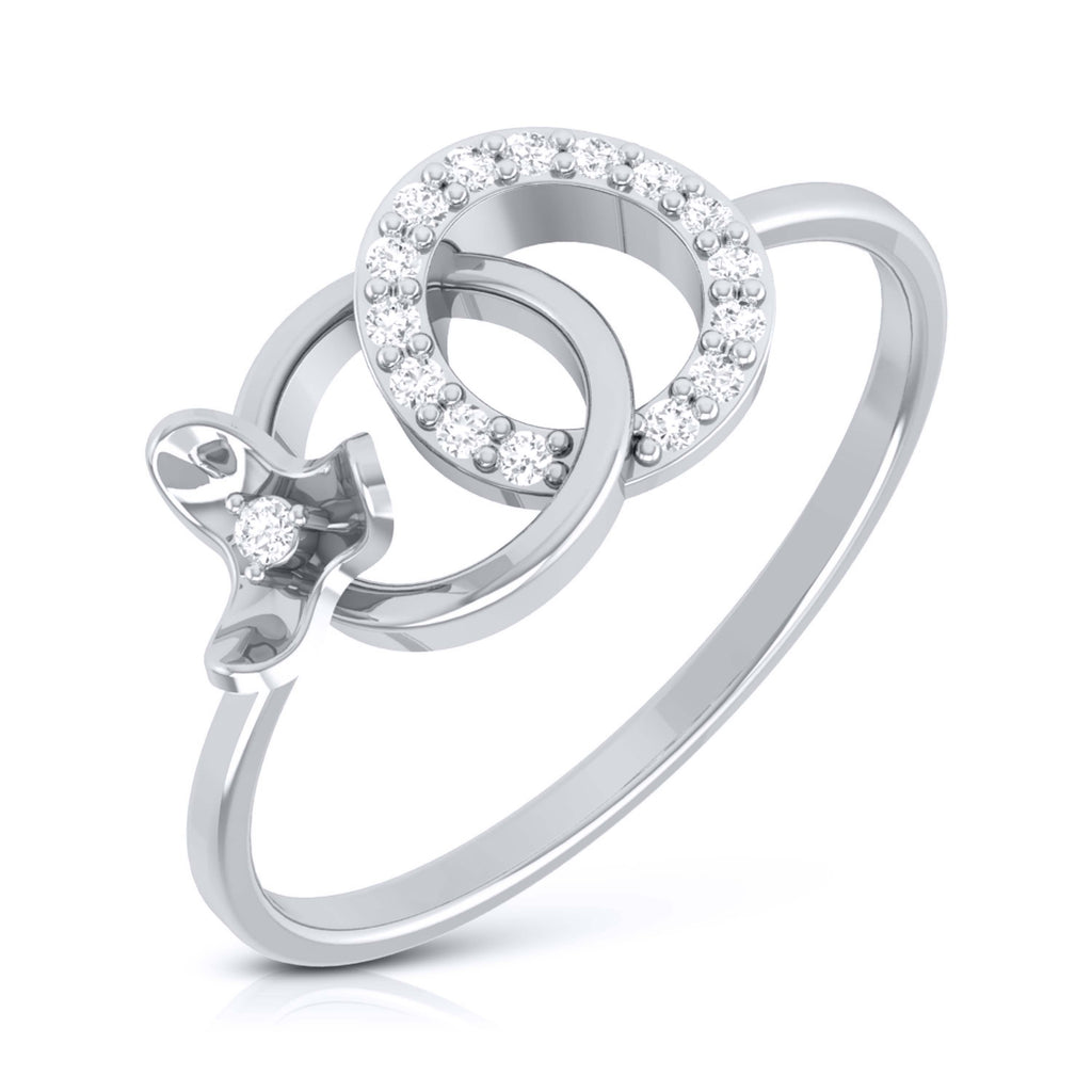 Platinum Diamond Ring for Women JL PT LR 116   Jewelove.US