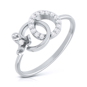Platinum Diamond Ring for Women JL PT LR 116
