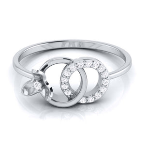 Platinum Diamond Ring for Women JL PT LR 116   Jewelove.US