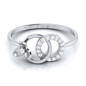 Platinum Diamond Ring for Women JL PT LR 116