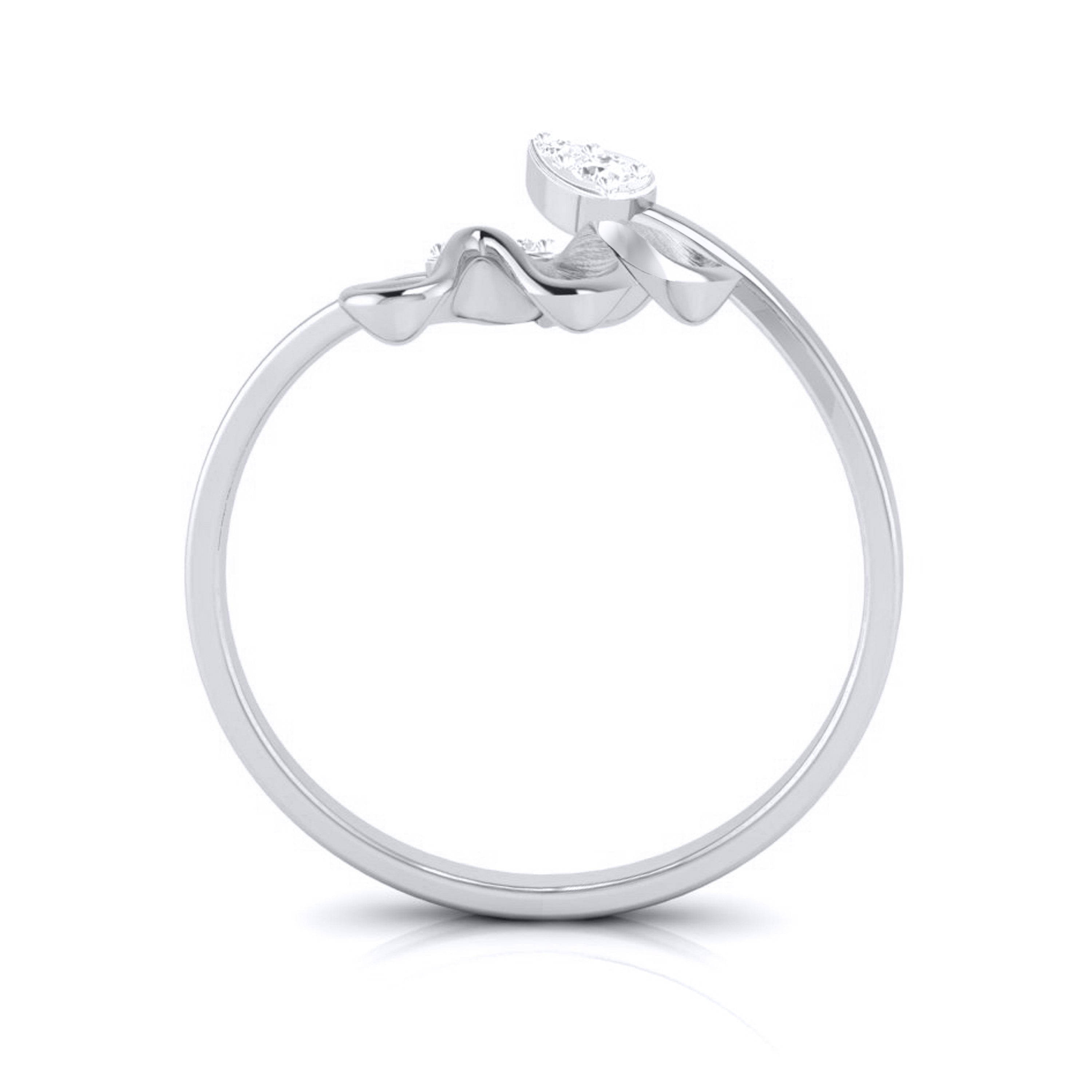 Platinum Diamond Ring for Women JL PT LR 117   Jewelove.US