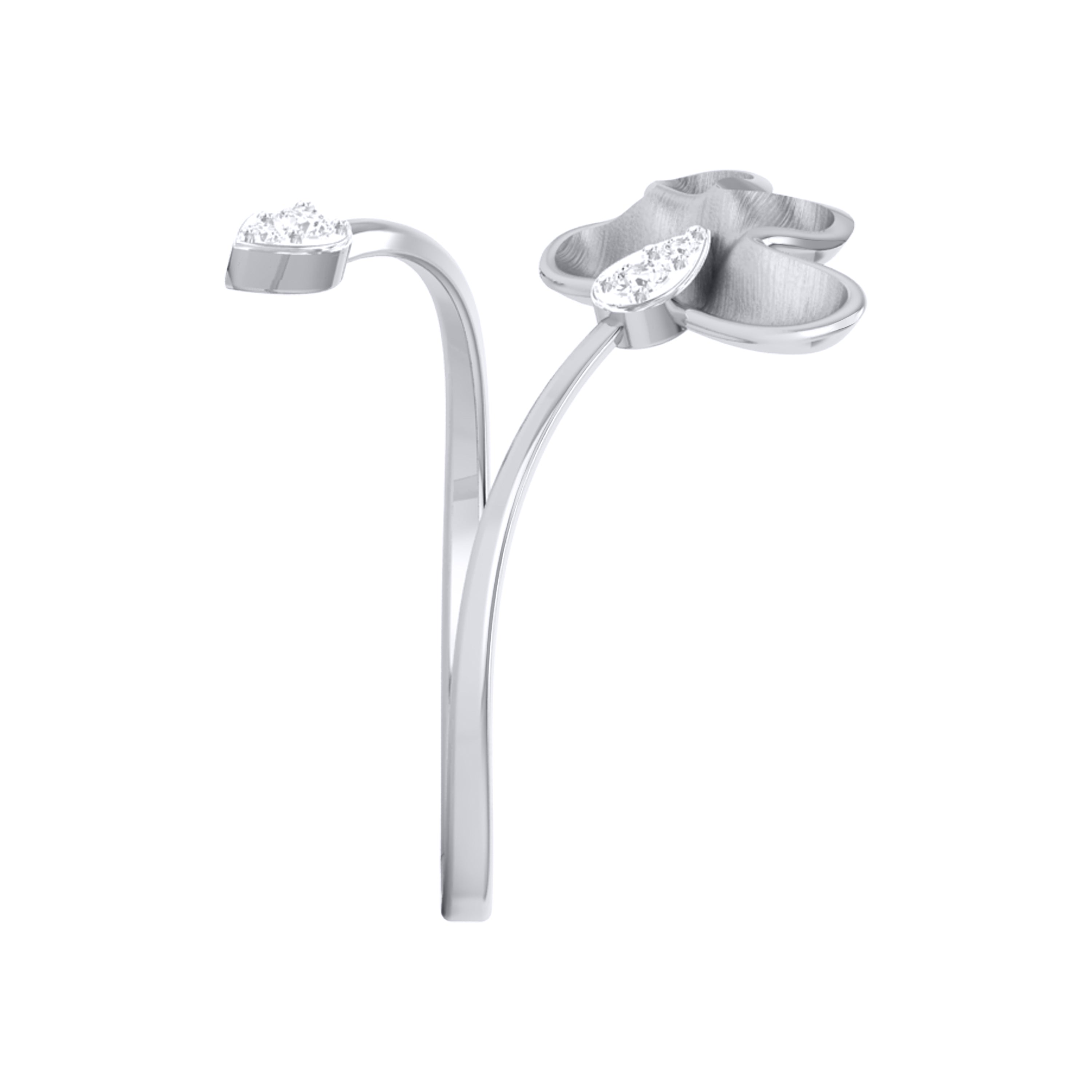 Platinum Diamond Ring for Women JL PT LR 117   Jewelove.US