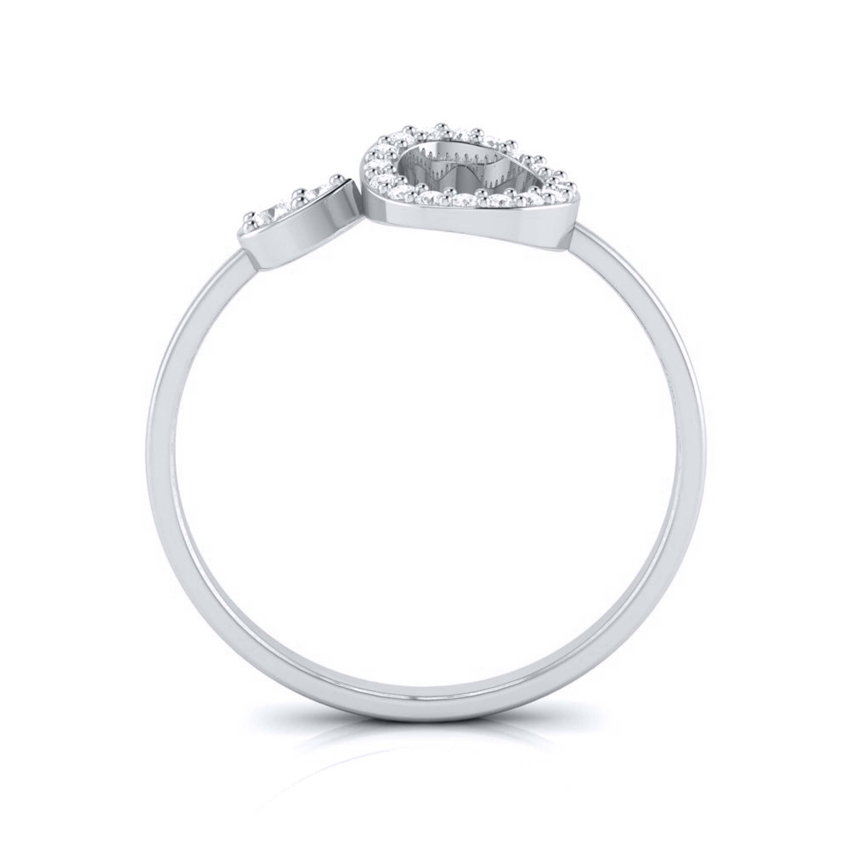 Platinum Diamond Ring for Women JL PT LR 118