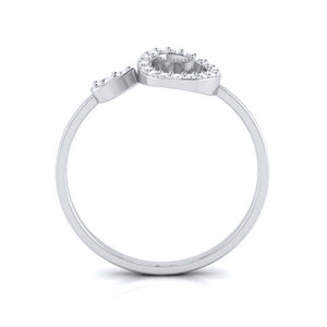 Platinum Diamond Ring for Women JL PT LR 118