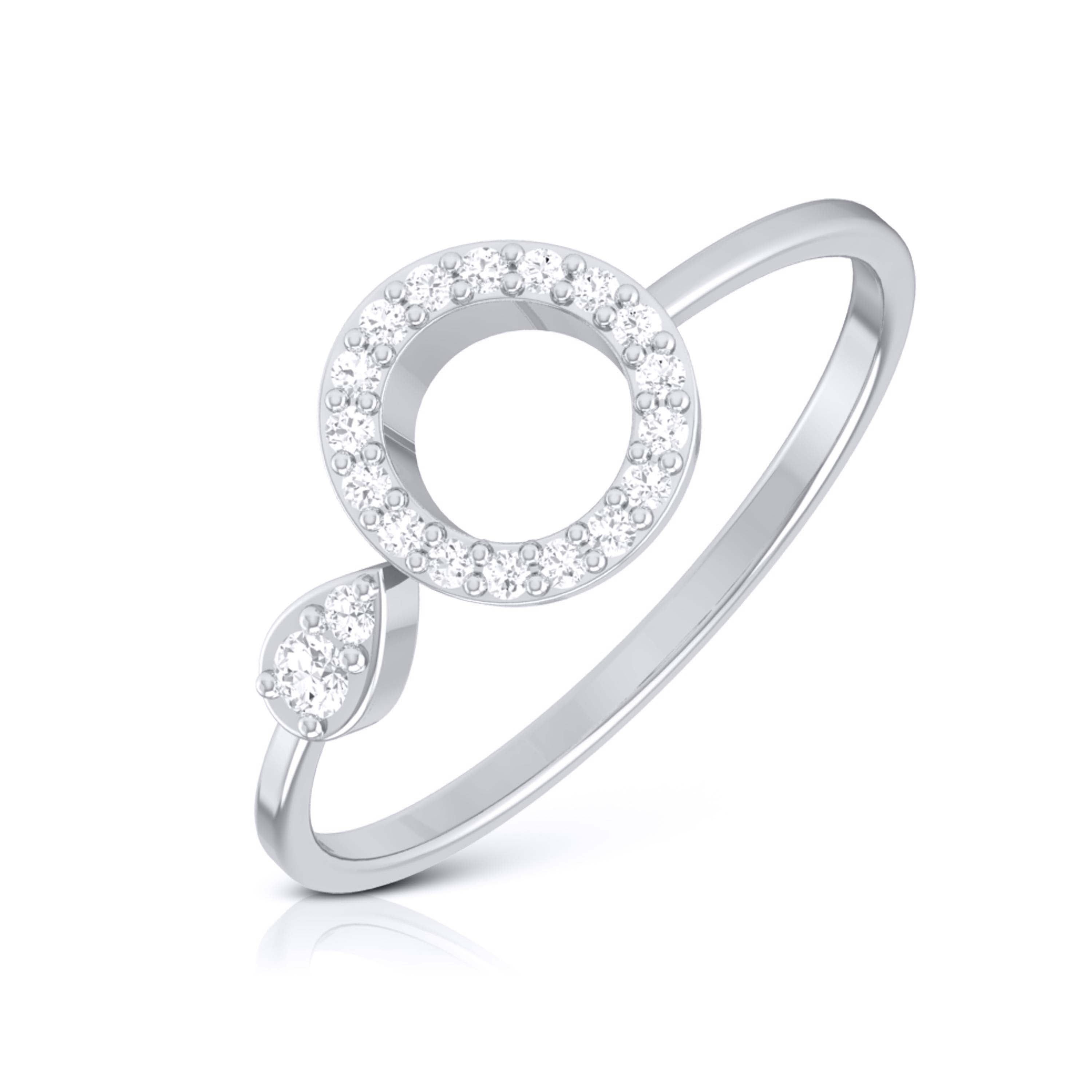Platinum Diamond Ring for Women JL PT LR 118