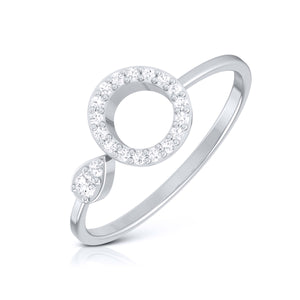 Platinum Diamond Ring for Women JL PT LR 118