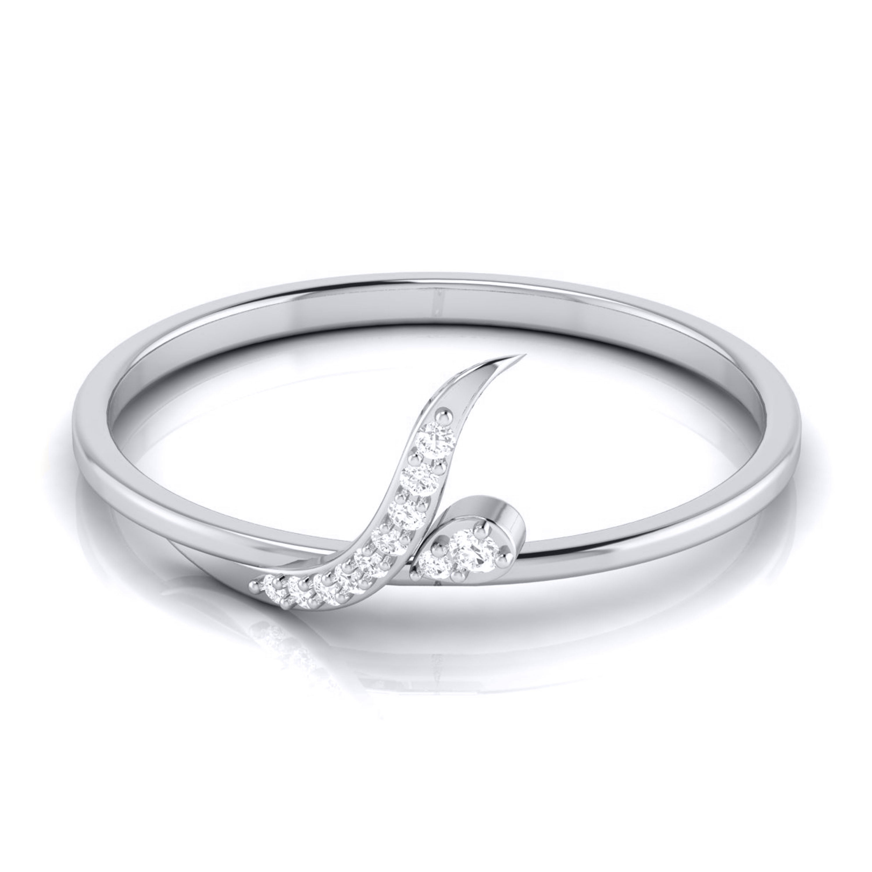 Platinum Diamond Ring for Women JL PT LR 11-A   Jewelove.US