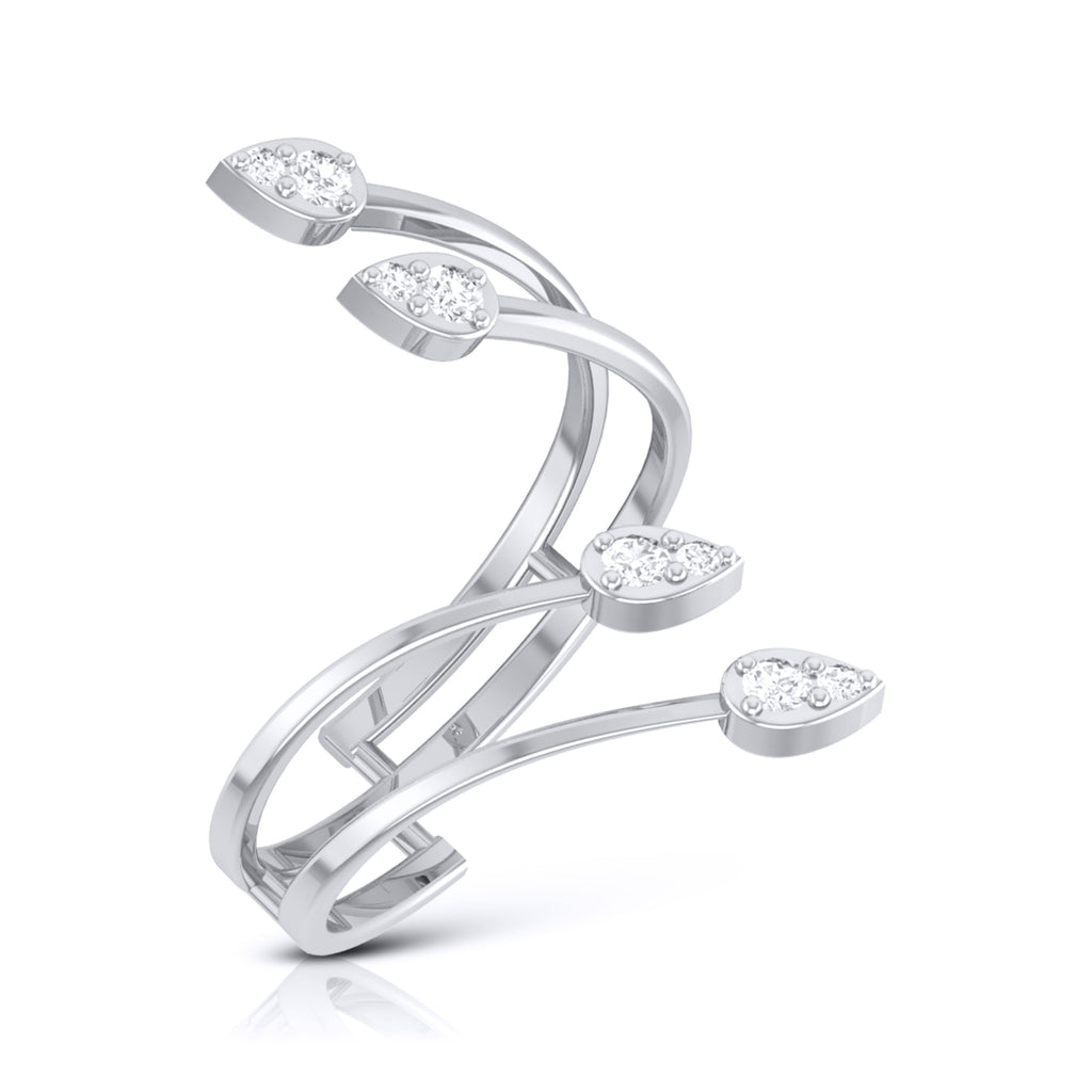 Platinum Diamond Ring for Women JL PT LR 120   Jewelove.US