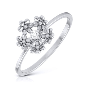 Platinum Diamond Ring for Women JL PT LR 121