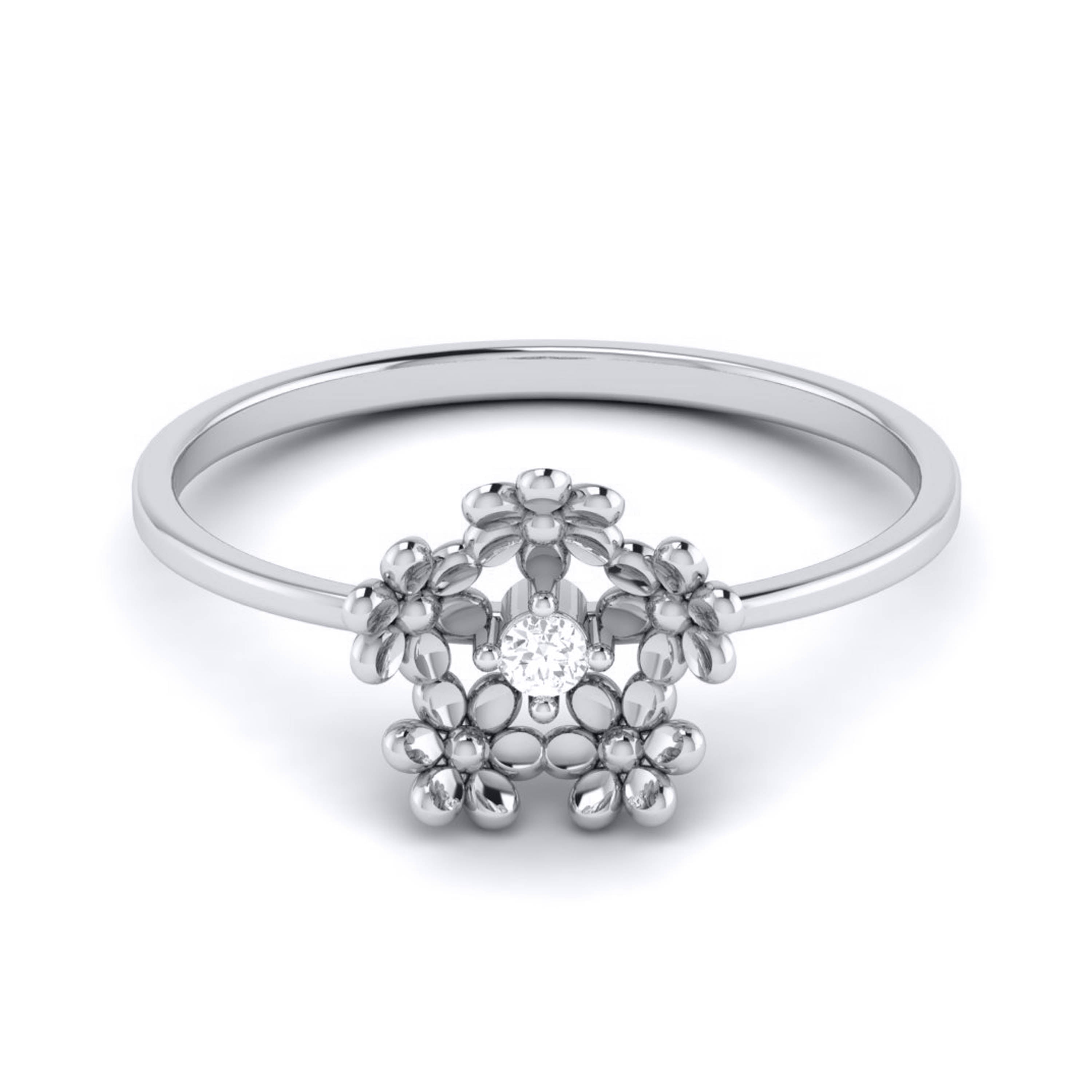 Platinum Diamond Ring for Women JL PT LR 121